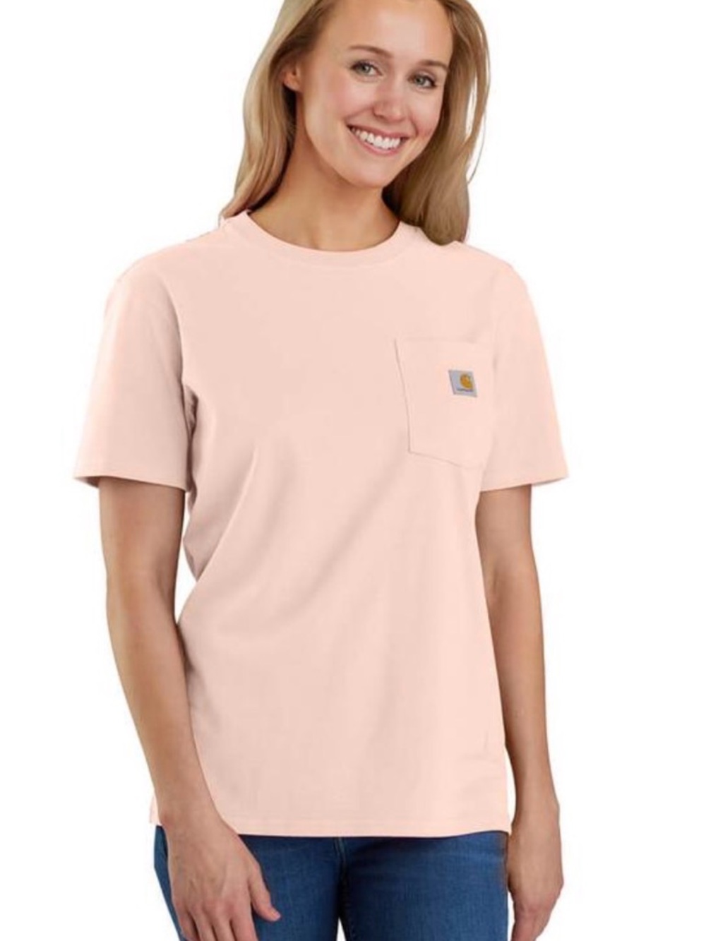 Carhartt Short Sleeve Pocket loose fit Tee in peach 🍑